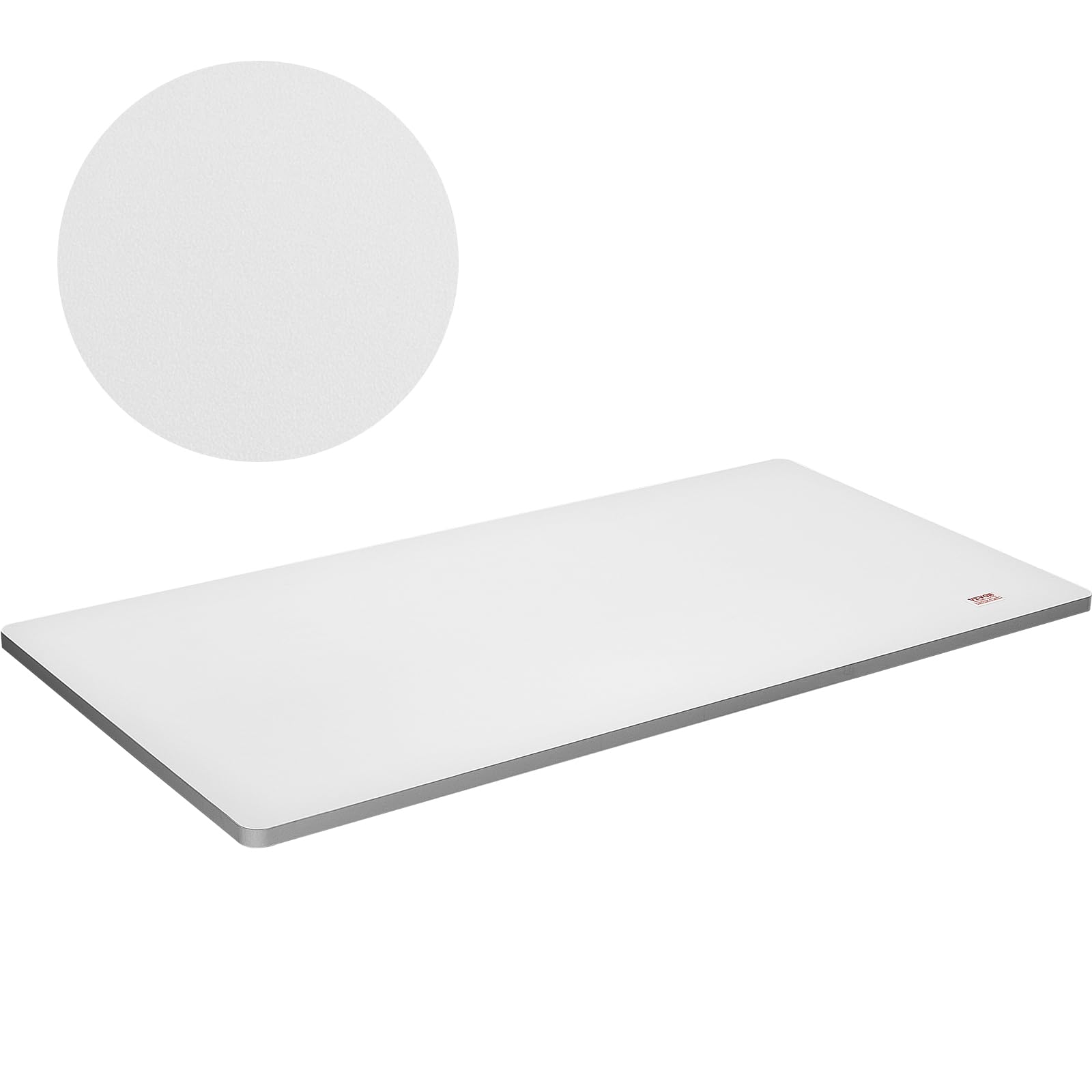 VEVOR One-Piece Particle Board Desktop Universal Tabletop, 55" D x 28" W x 1" H, White